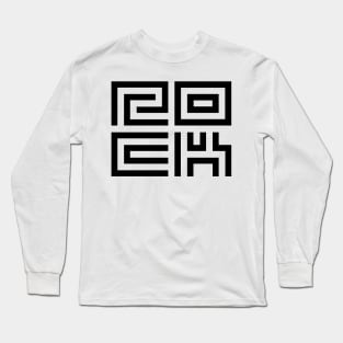 rock logo design Long Sleeve T-Shirt